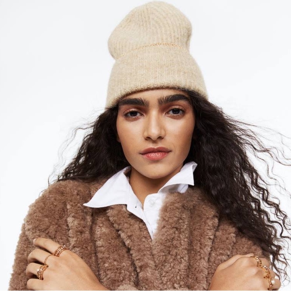 Rib-knit Beanie